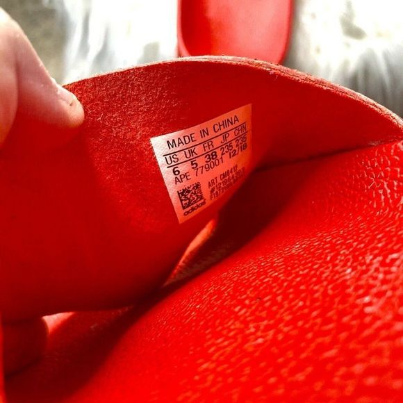 Adidas Red Super Rare Ohio State Slides Unisex 6 - Picture 4 of 6